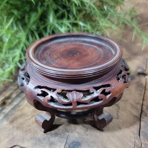 1920's Hand Carved Rosewood Stand from China